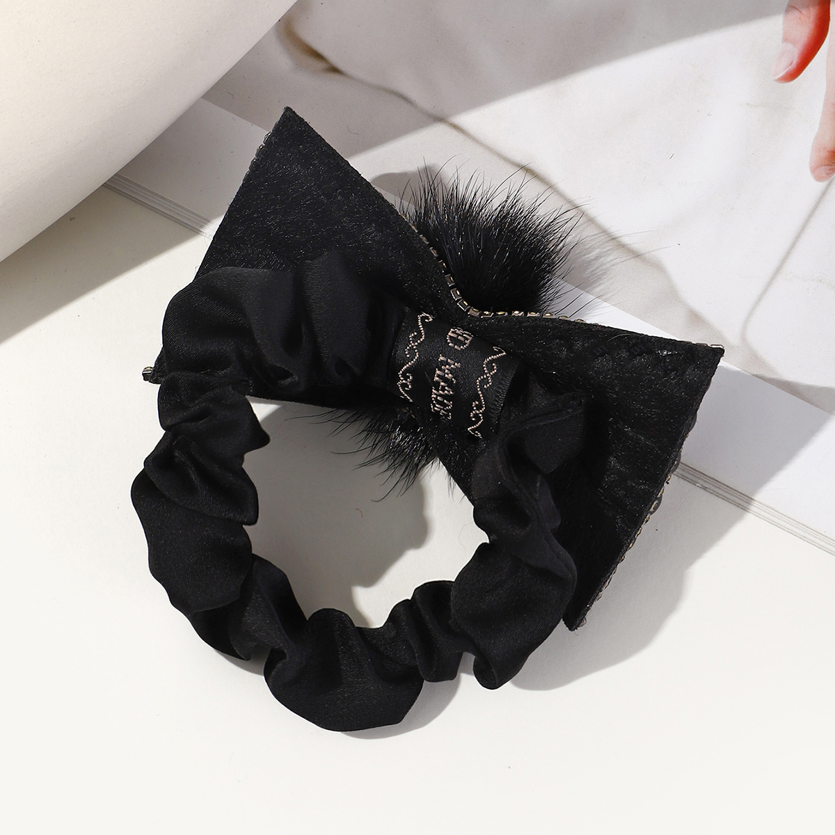 Women's Fairy Style Lady Korean Style Large Intestine Cloth Inlay Pearl Hair Tie display picture 14