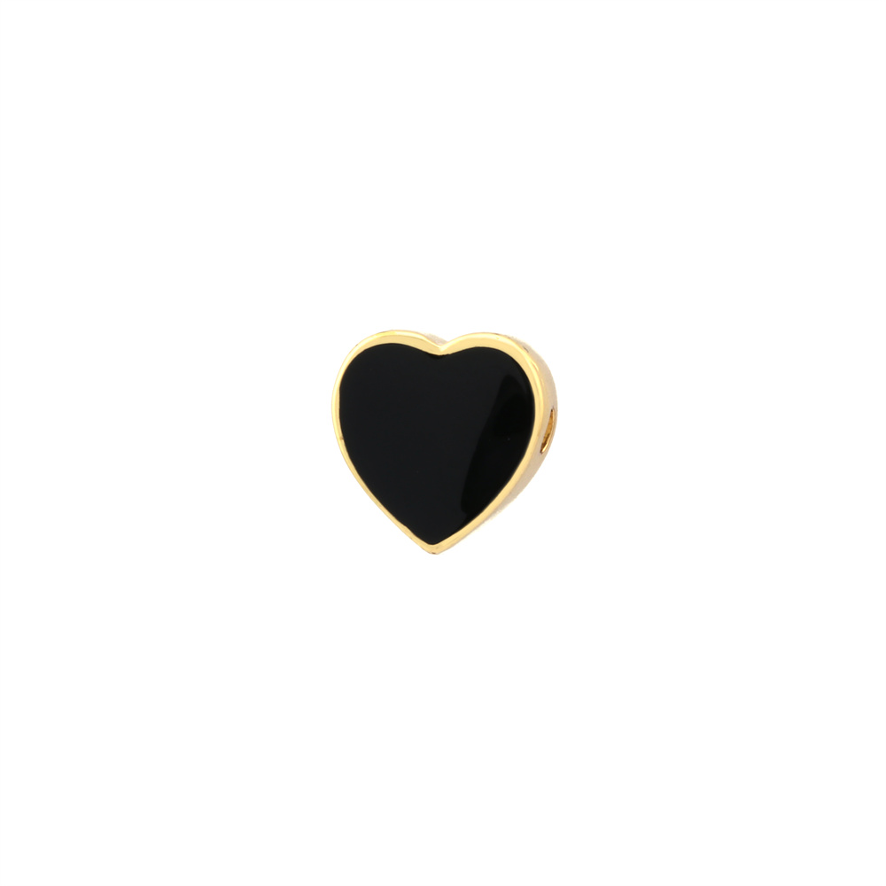 1 Pieza 11*11mm Cobre Chapados en oro de 18k Forma De Corazón Rosario display picture 22