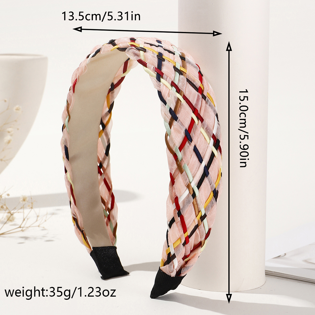 Women's Lady Modern Style Korean Style Cross Organza Hair Band display picture 7