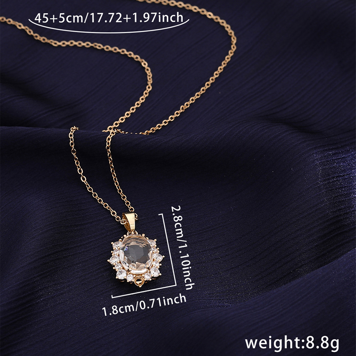 Le Cuivre Style IG Élégant Dame Incruster Les Gouttelettes D'Eau Papillon Zircon Pendentif display picture 5