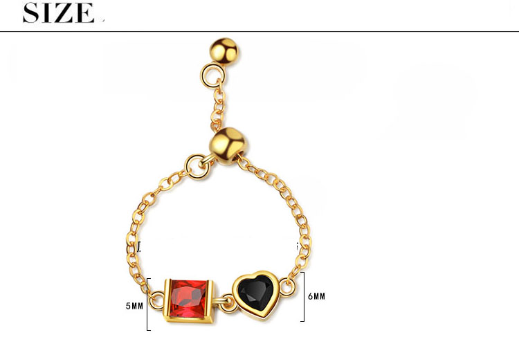 Großhandel Einfacher Stil Klassischer Stil Herzform Kupfer Inlay Zirkon Ringe display picture 1