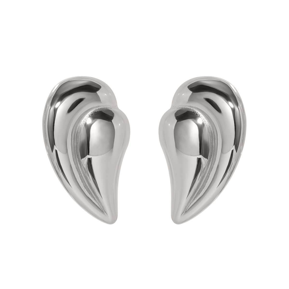 1 Pair IG Style Simple Style Water Droplets 316 Stainless Steel  18K Gold Plated Ear Studs display picture 10