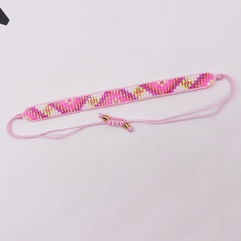 Décontractée Style Simple Triangle Polyester Verre Tricot Femmes Bracelets display picture 4