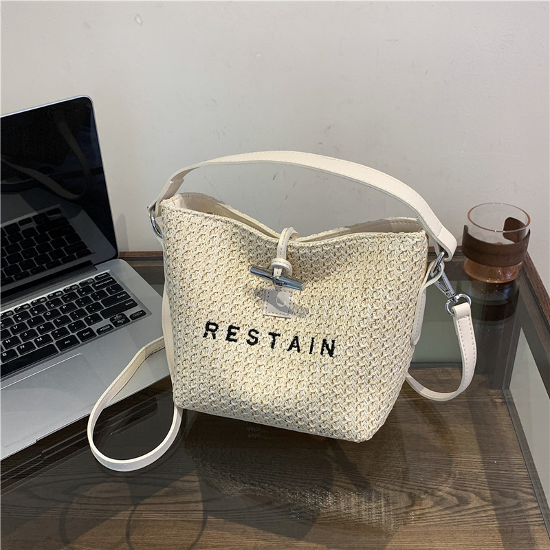 Mujeres Sorbete Letra Estilo Clásico Hilo De Coser Cremallera Bolso Cubo display picture 11