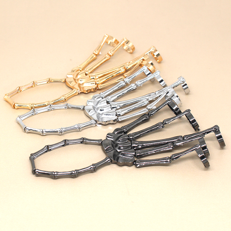 Hip-Hop Exaggerated Palm Alloy Plating Women's Carpal Tunnel Bracelet display picture 5