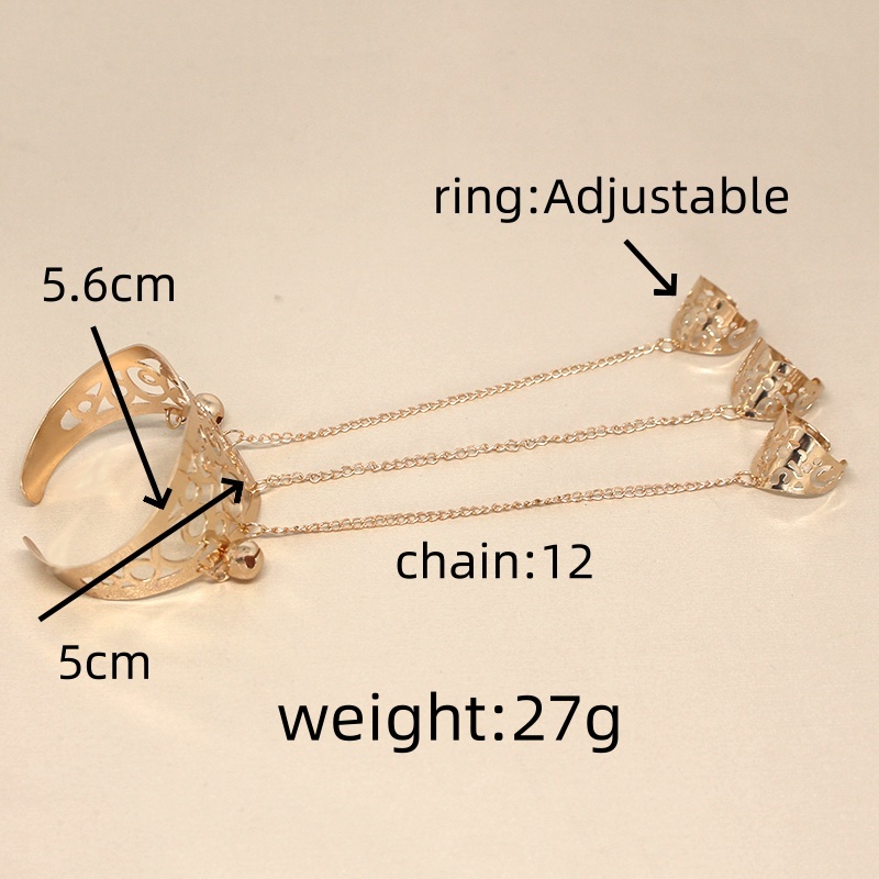 IG Style Casual Simple Style Rose Solid Color Alloy Chain Hollow Out Women's Bangle display picture 1