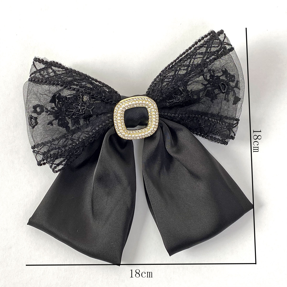 Women's Elegant Sweet Bow Knot Cloth Inlay Rhinestones Hair Clip display picture 4