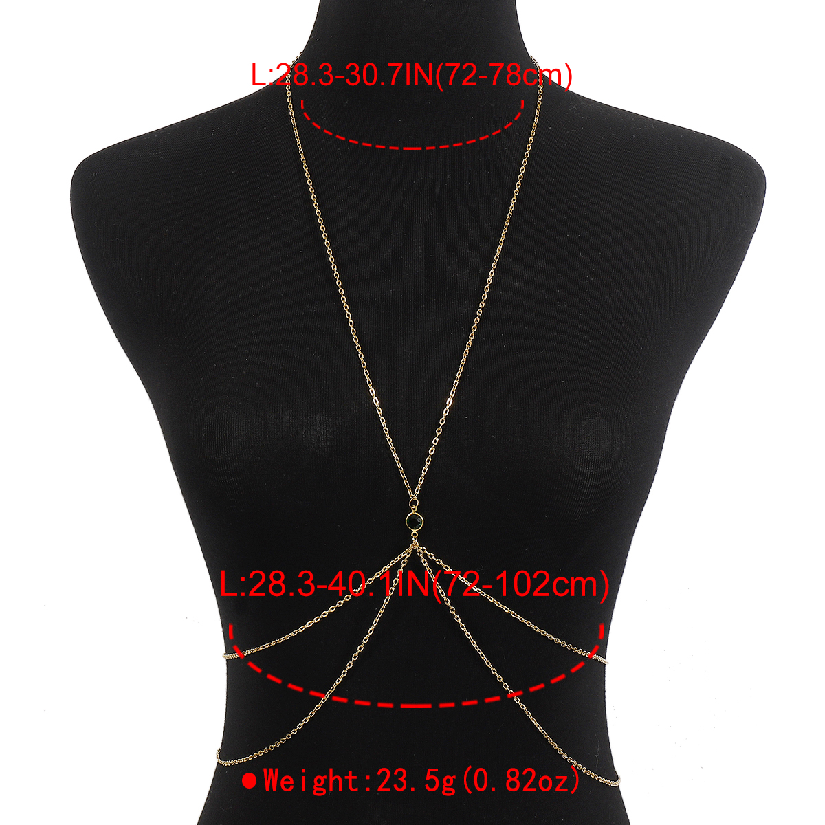 Vacation Classic Style Solid Color Rhinestones Iron Wholesale Body Chain display picture 1