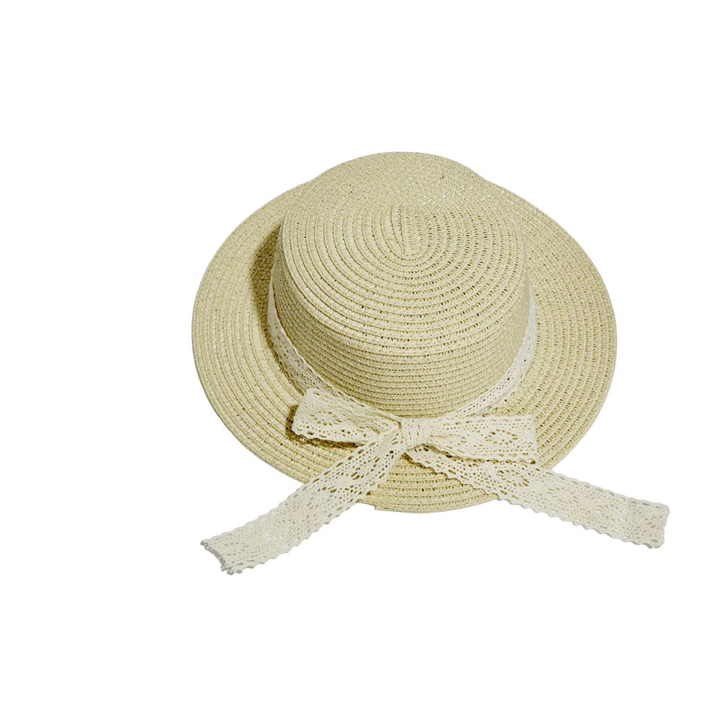Women's Hawaiian Beach Tropical Bow Knot Flat Eaves Straw Hat display picture 3