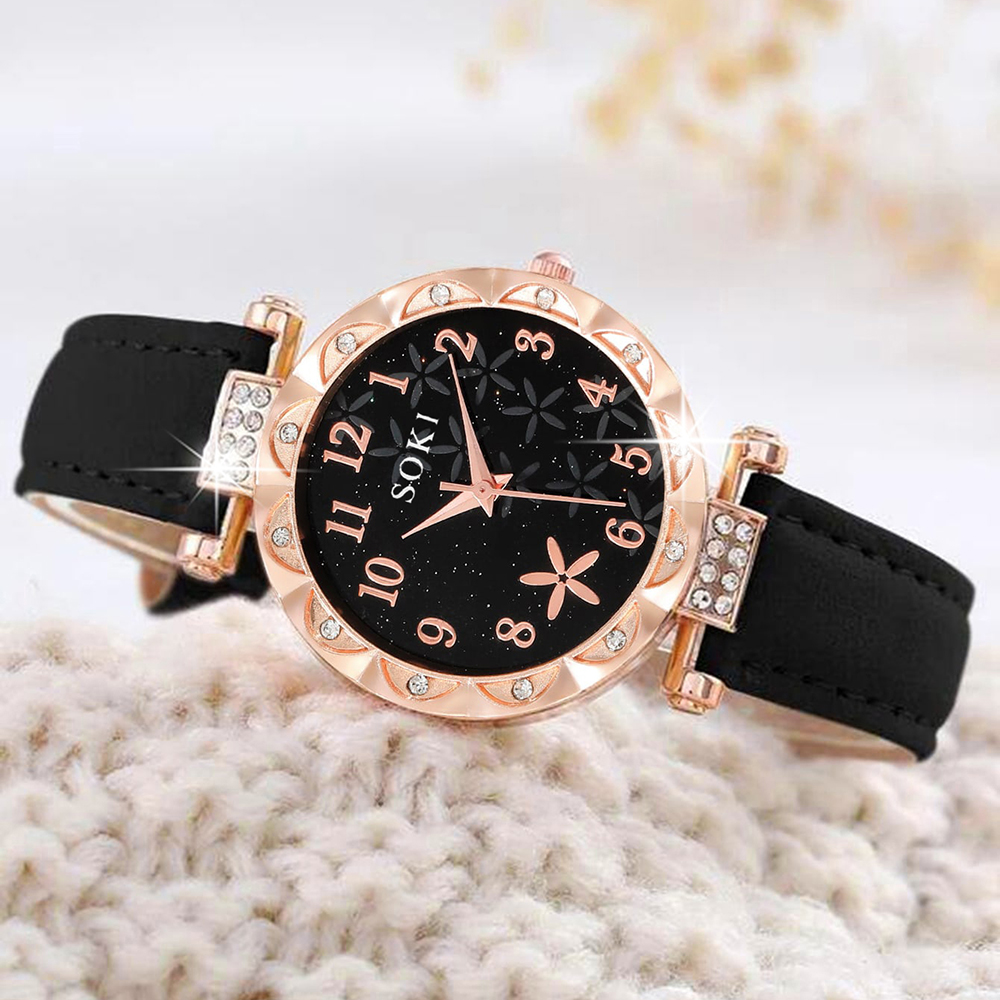 Casual Star Buckle Quartz Women's Watches display picture 5