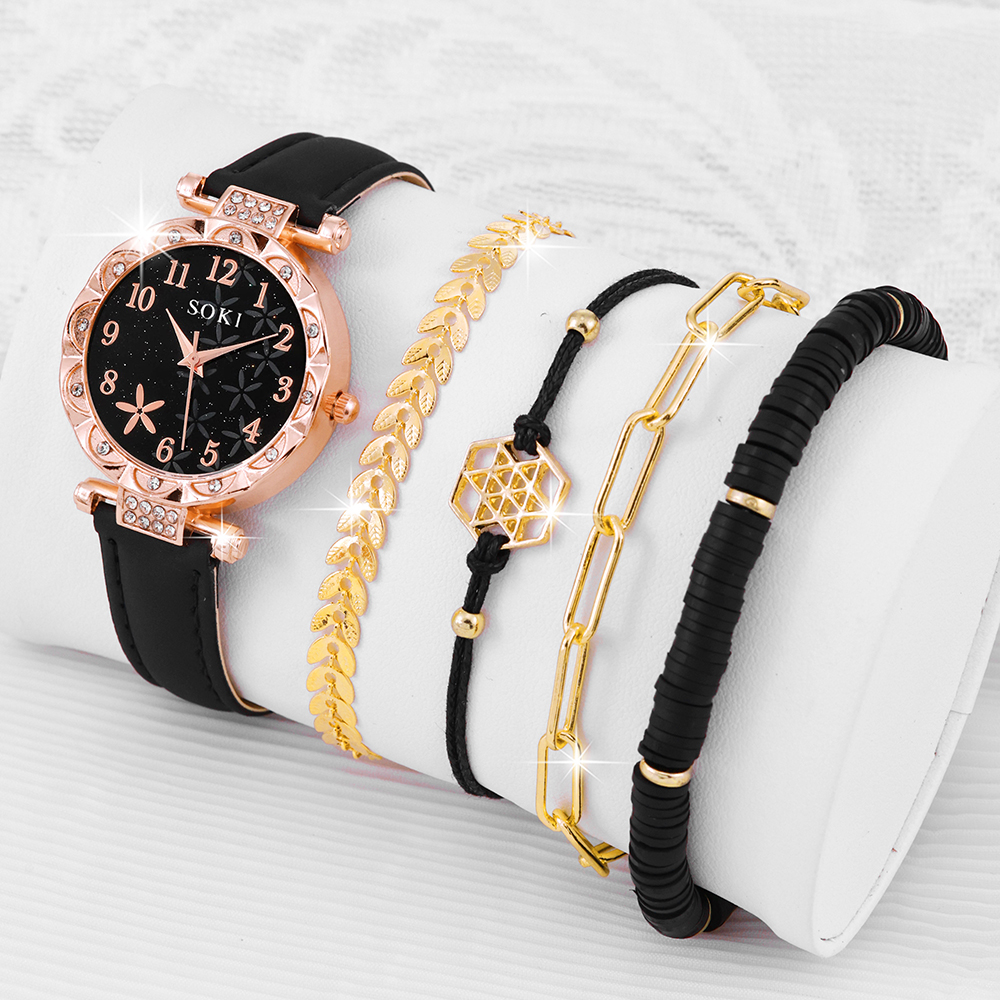 Casual Star Buckle Quartz Women's Watches display picture 1