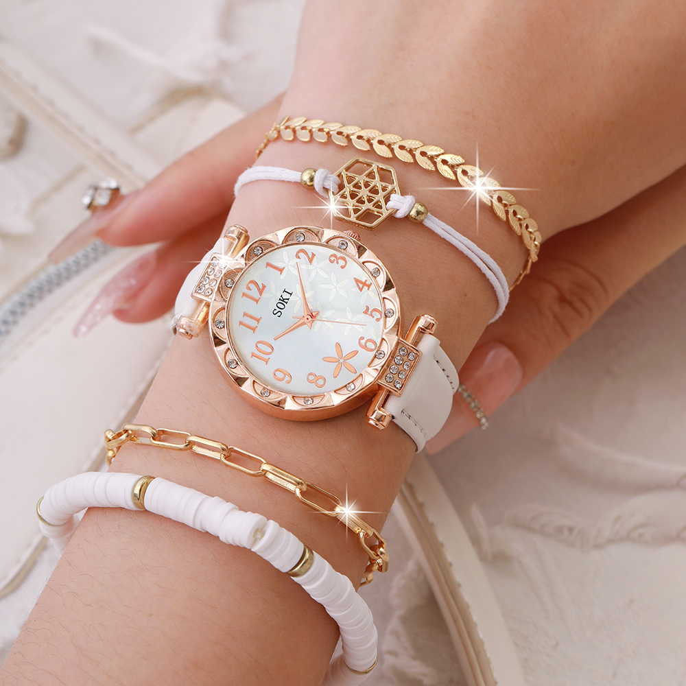 Casual Star Buckle Quartz Women's Watches display picture 15