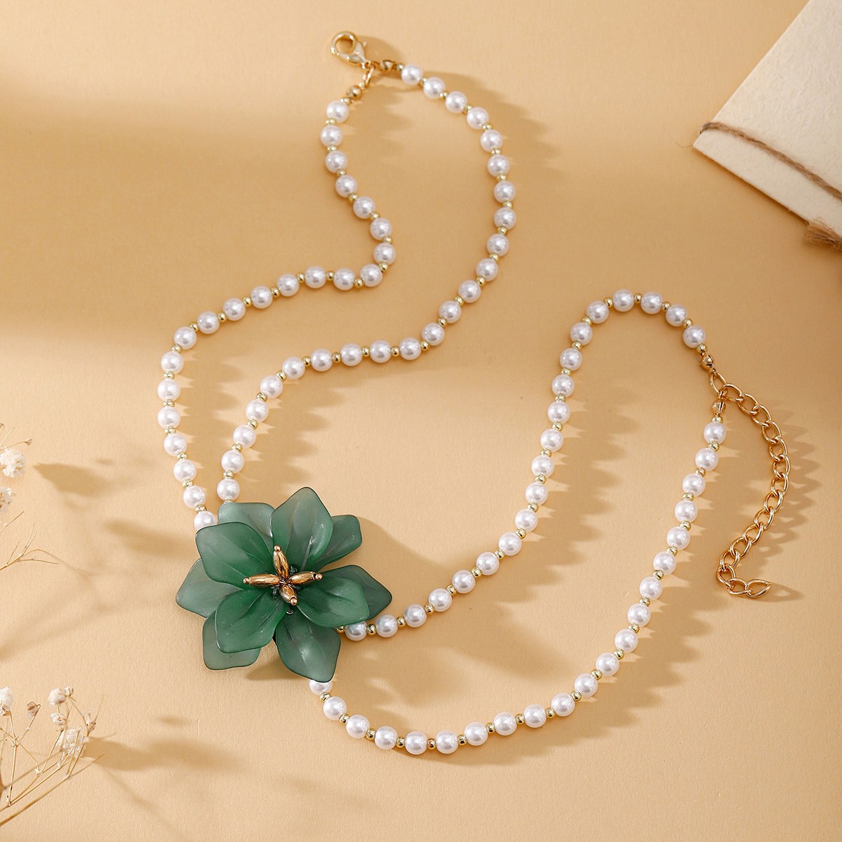 IG Style Sweet Flower Imitation Pearl Beaded Women's Necklace display picture 13