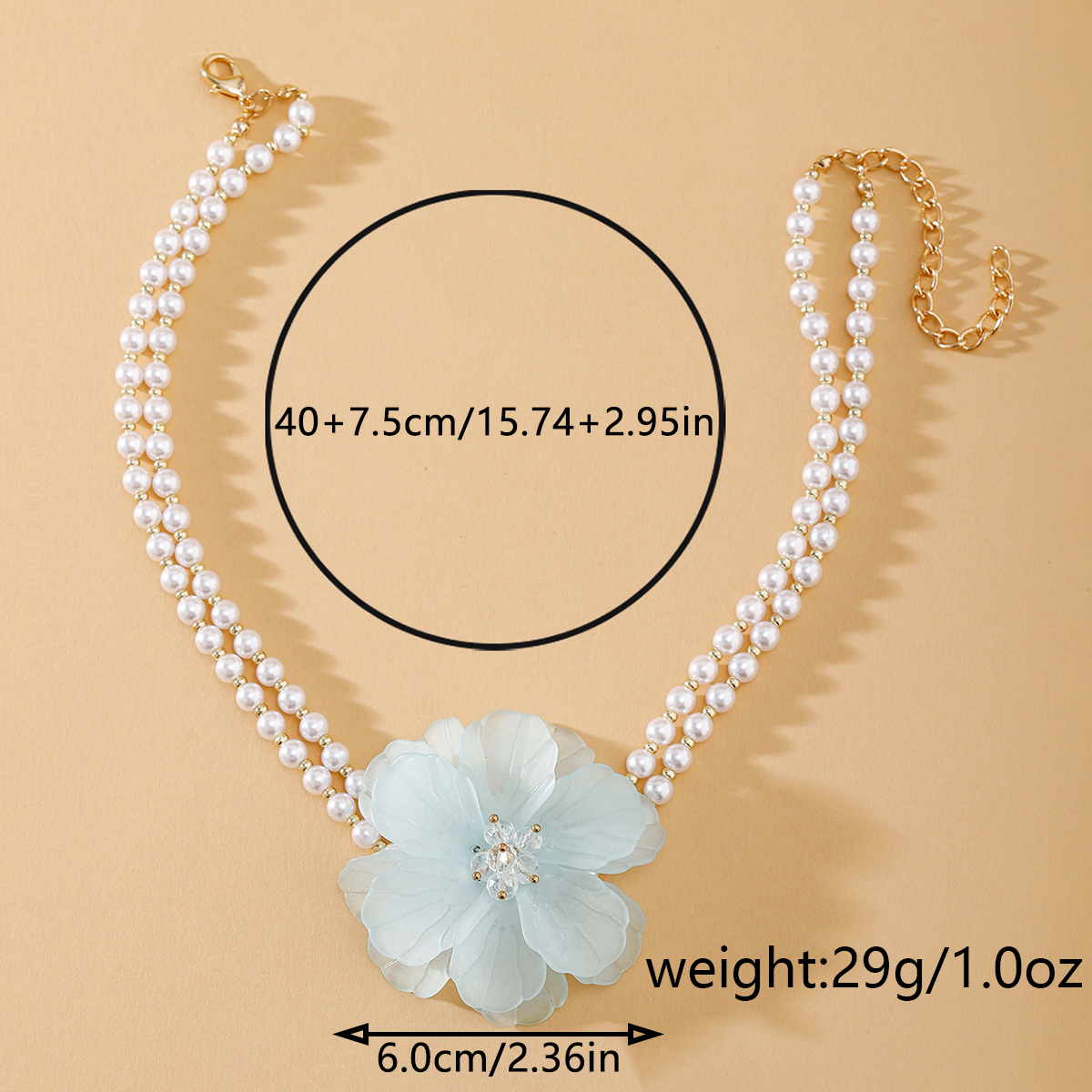 IG Style Sweet Flower Imitation Pearl Beaded Women's Necklace display picture 19