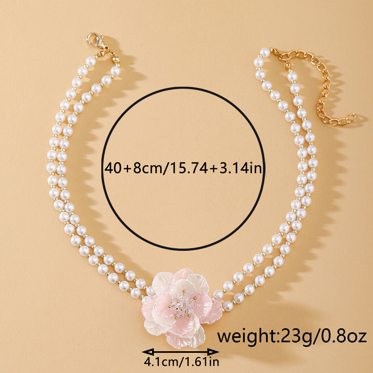 IG Style Sweet Flower Imitation Pearl Beaded Women's Necklace display picture 21