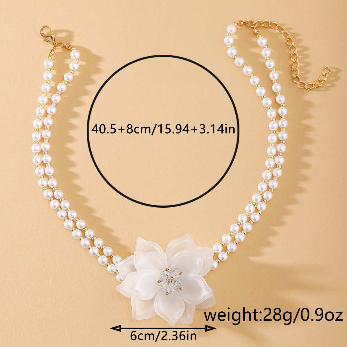 IG Style Sweet Flower Imitation Pearl Beaded Women's Necklace display picture 25