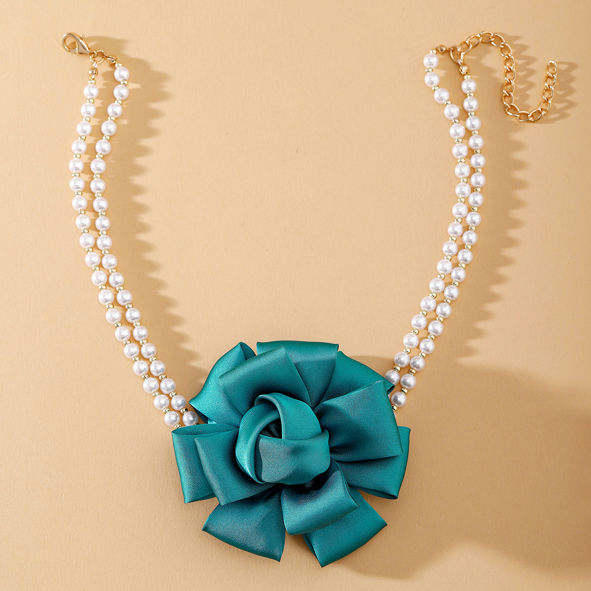 IG-Stil Süss Blume Imitationsperle Perlen Frau Halskette display picture 28