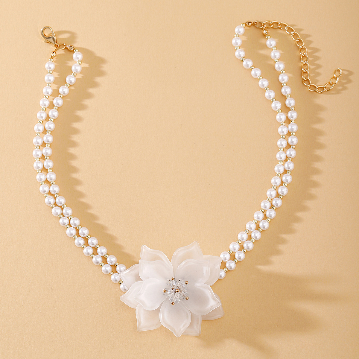 IG Style Sweet Flower Imitation Pearl Beaded Women's Necklace display picture 39