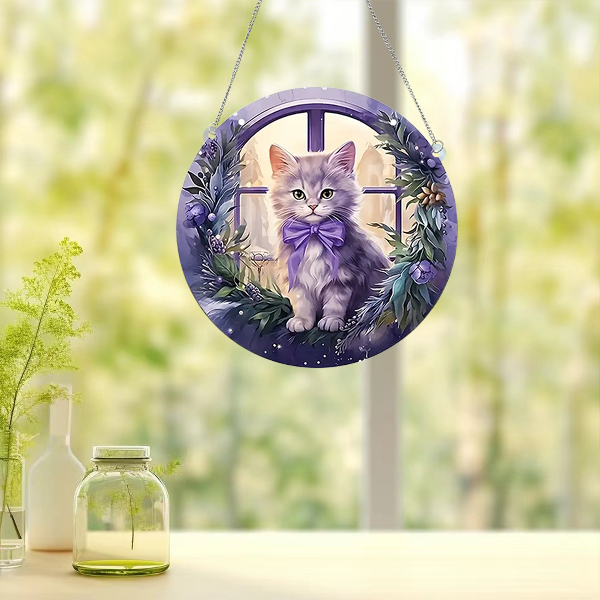 Cute Modern Style Animal Cat Arylic Pendant Artificial Decorations display picture 3