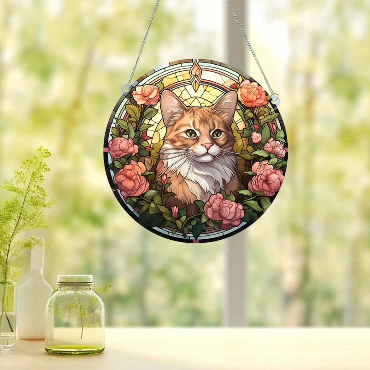 Cute Modern Style Animal Cat Arylic Pendant Artificial Decorations display picture 2