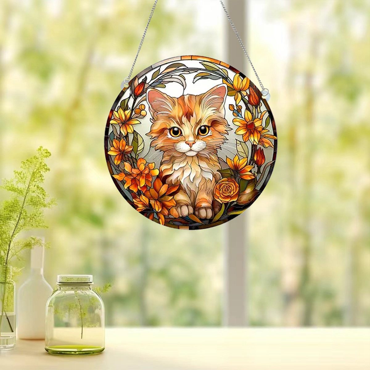 Cute Modern Style Animal Cat Arylic Pendant Artificial Decorations display picture 7