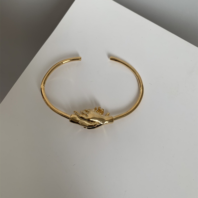 Copper Gold Plated Silver Plated Casual Simple Style Commute Polishing Hand Bangle display picture 12