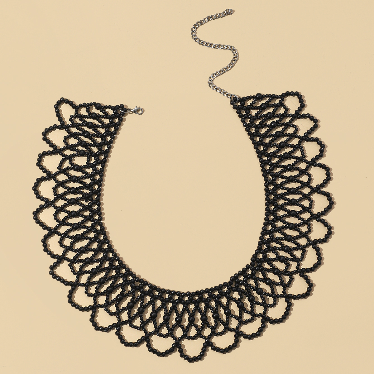 Elegant Simple Style Round Pearl Beaded Braid Women's Choker display picture 3