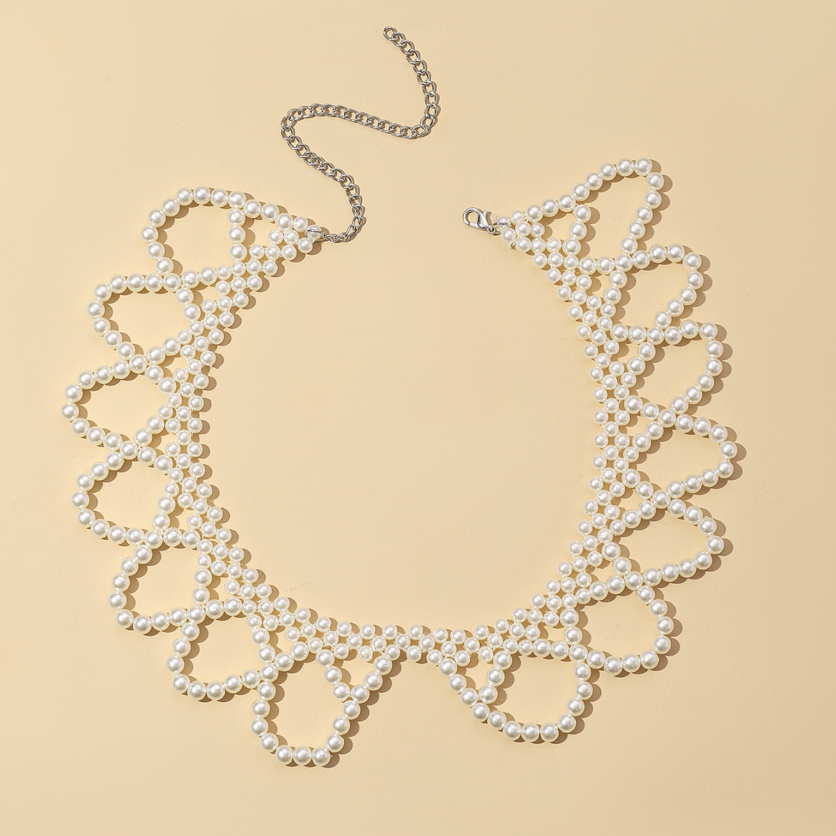 Elegant Simple Style Round Pearl Beaded Braid Women's Choker display picture 12