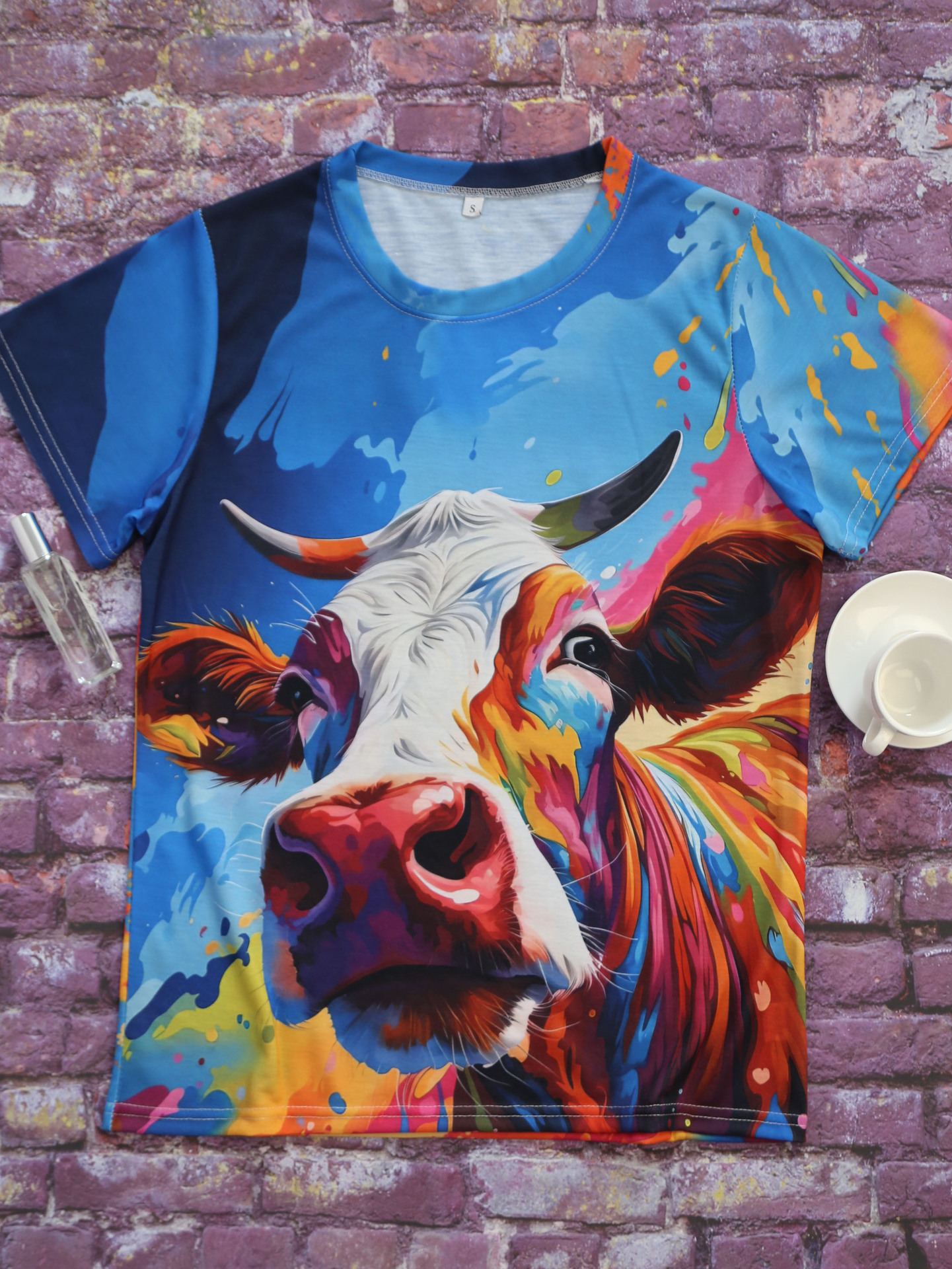 Women's T-shirt Short Sleeve T-Shirts Simple Style Cattle display picture 2