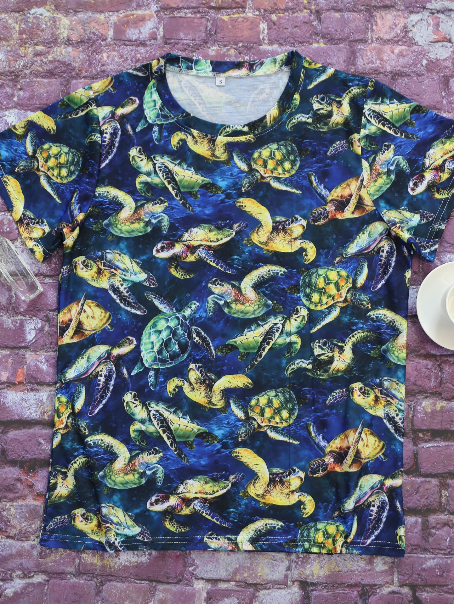 Frau T-Shirt Kurzarm T-Shirts Ferien Schildkröte display picture 2