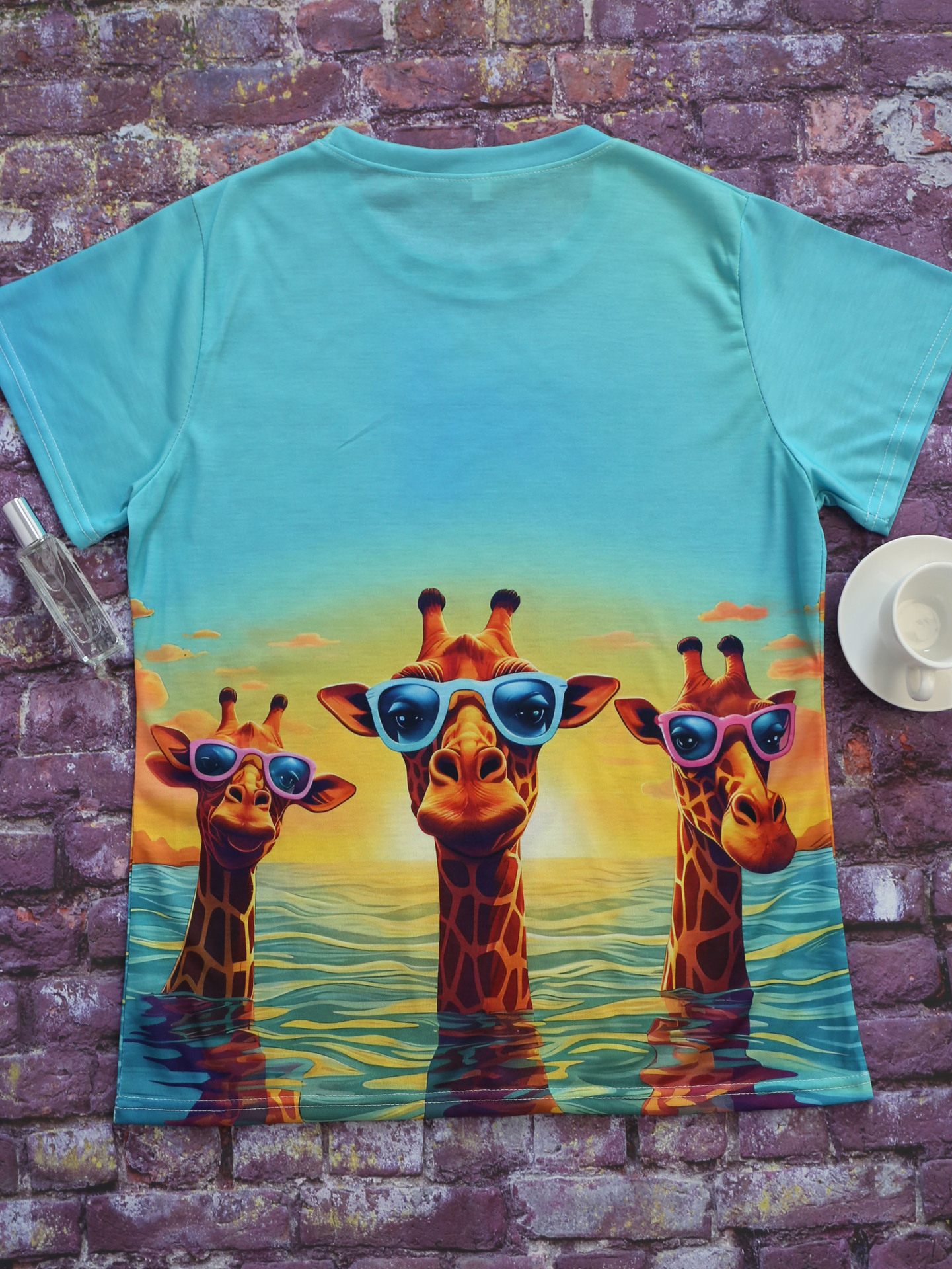 Women's T-shirt Short Sleeve T-Shirts Vacation Giraffe display picture 7