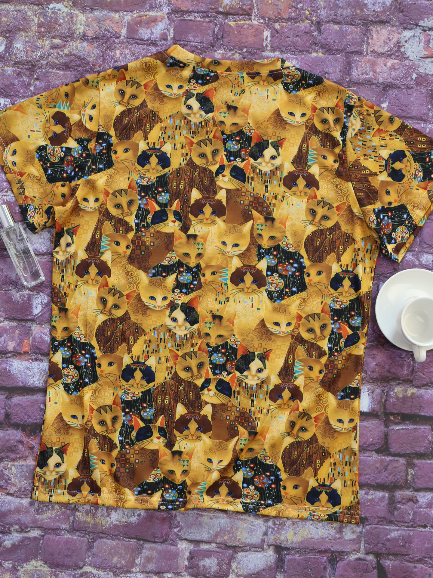 Frau T-Shirt Kurzarm T-Shirts Einfacher Stil Katze display picture 7