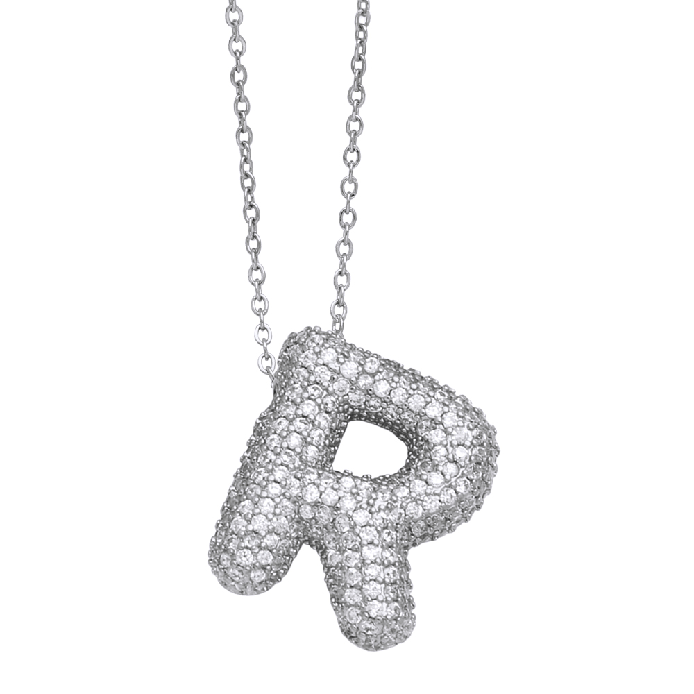 Le Cuivre Plaqué Or 18K Style Moderne Style Simple Placage Incruster Lettre Zircon Pendentif display picture 23
