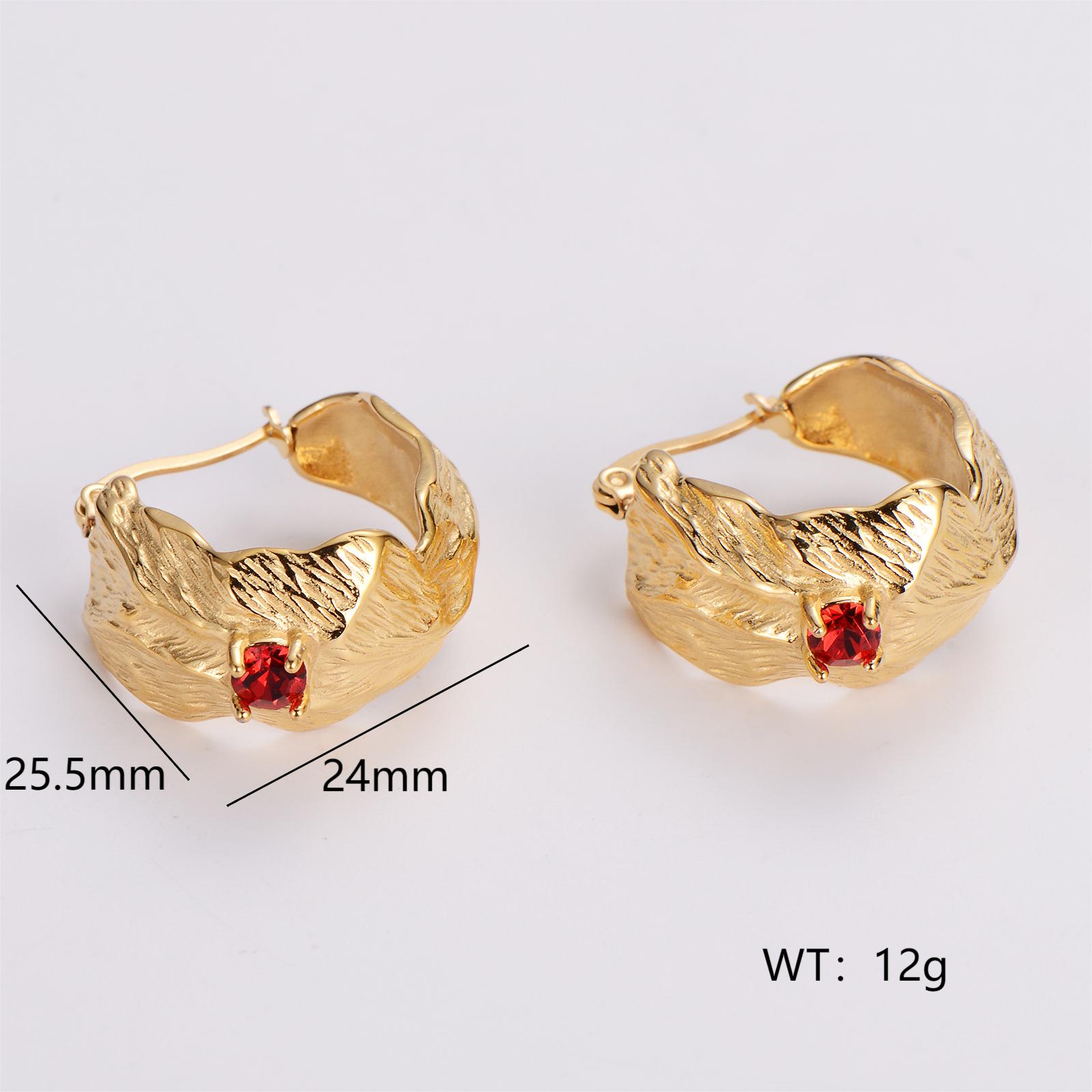 1 Pair IG Style Simple Style Geometric Inlay 304 Stainless Steel Artificial Pearls Rhinestones 18K Gold Plated Earrings Ear Studs display picture 6