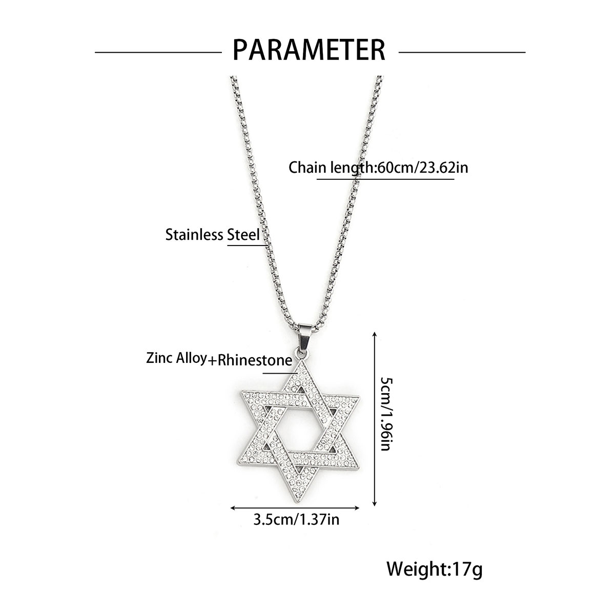 Hip-Hop Cross Wings Angel Zinc Alloy Inlay Plating Zircon Unisex Pendant Necklace display picture 12