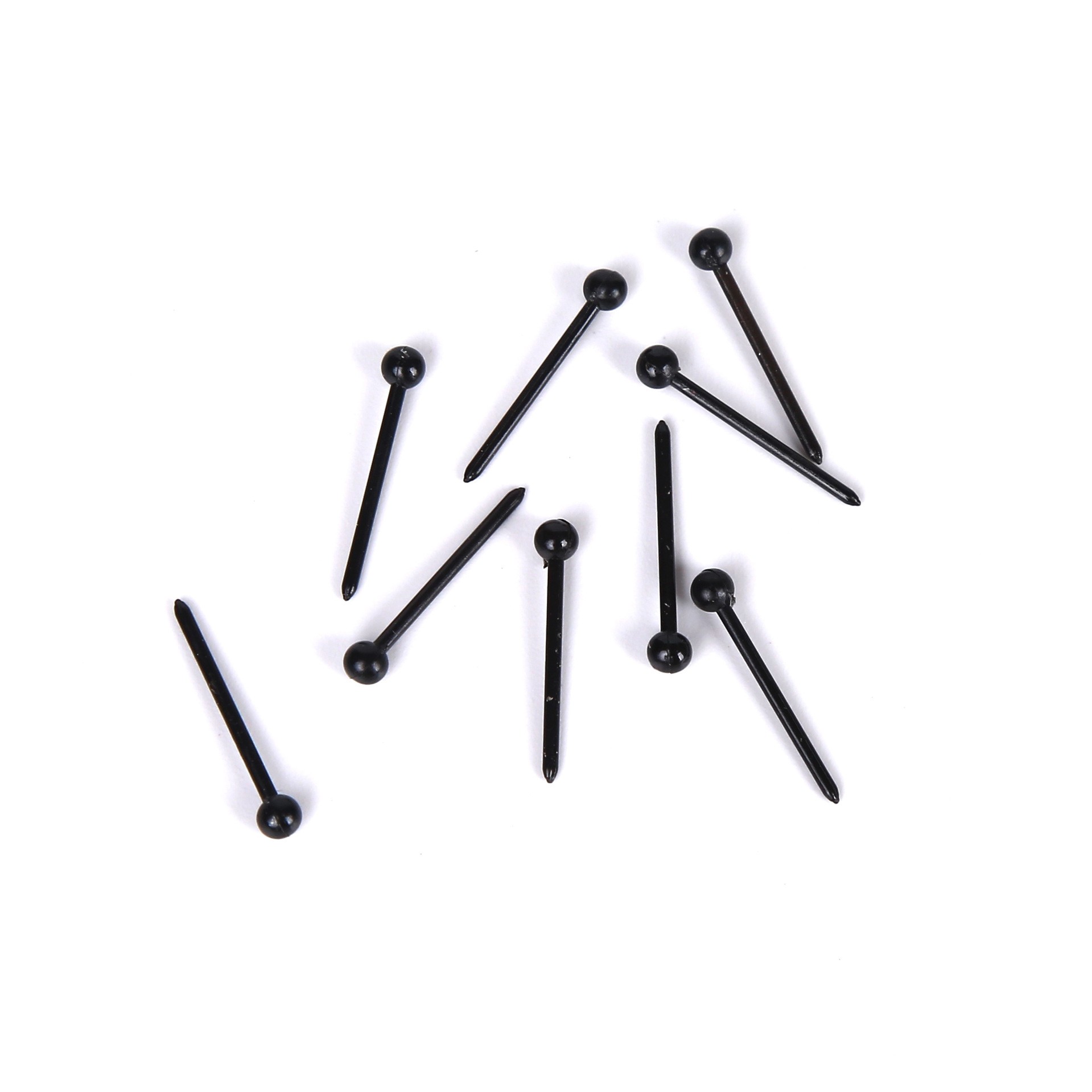 100 PCS/Package Basic Modern Style Classic Style Solid Color Plastic Ear Studs display picture 1