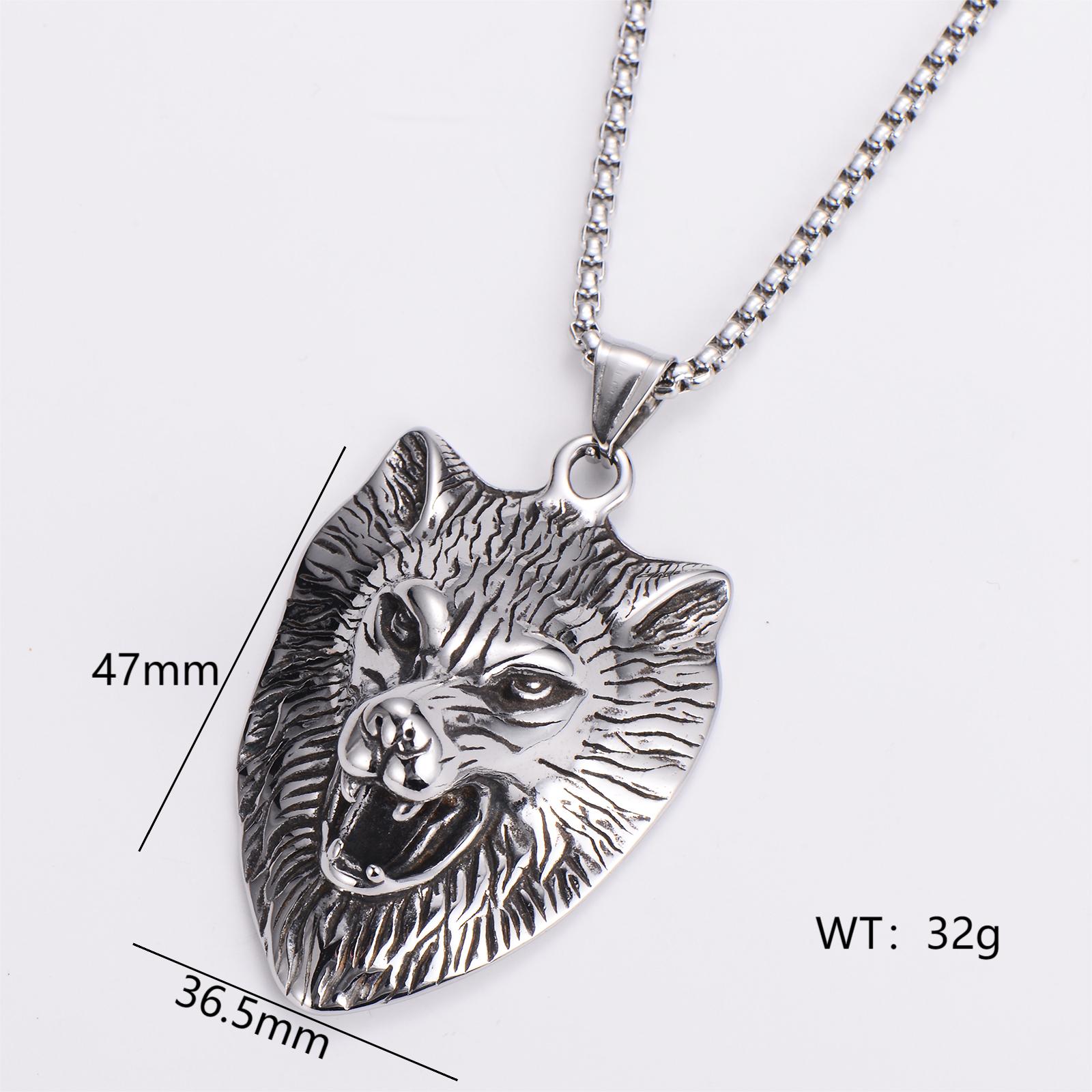 Retro Punk Commute Animal Skull 304 Stainless Steel Women's Pendant Necklace display picture 12