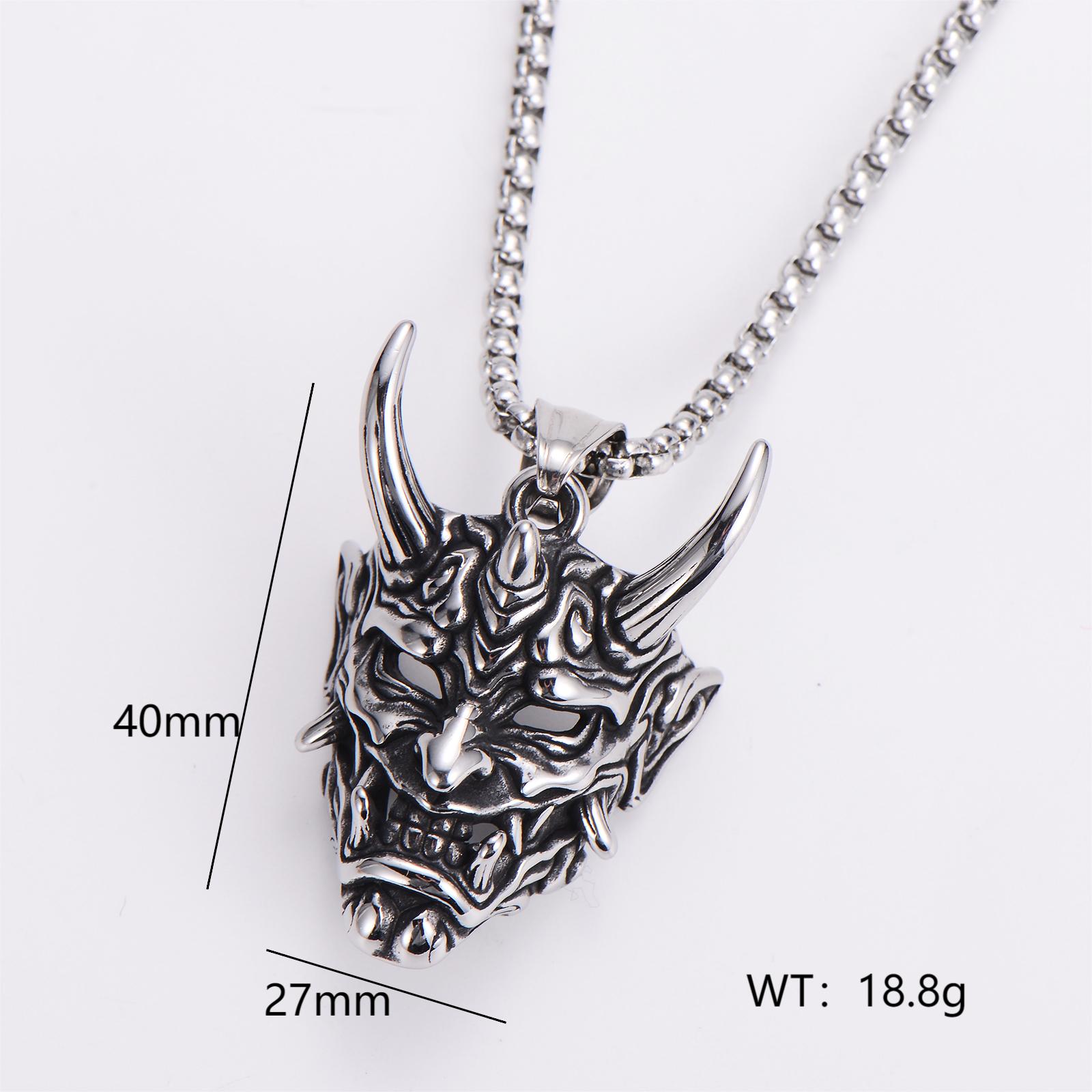 Retro Punk Commute Animal Skull 304 Stainless Steel Women's Pendant Necklace display picture 3
