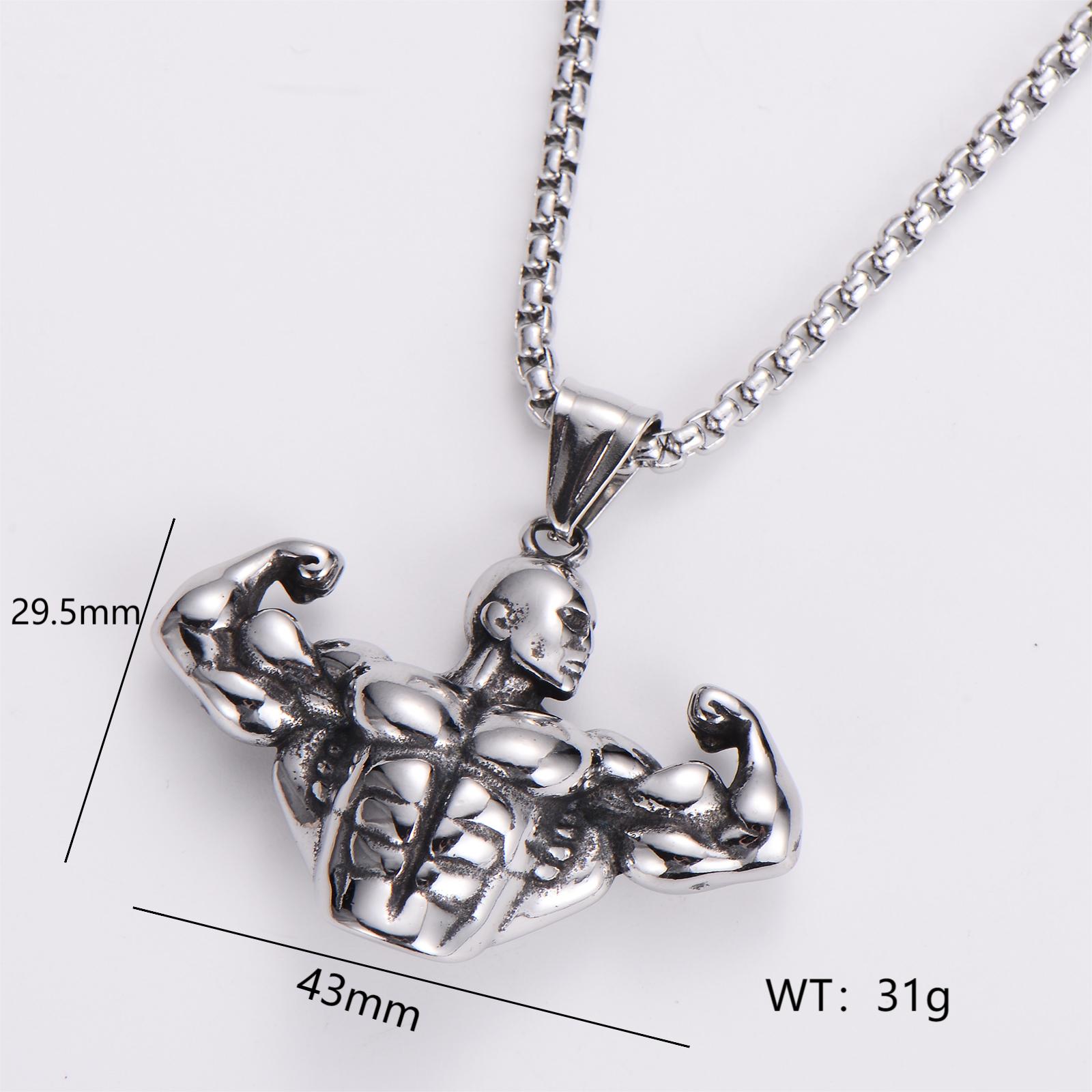 Retro Punk Commute Animal Skull 304 Stainless Steel Women's Pendant Necklace display picture 6