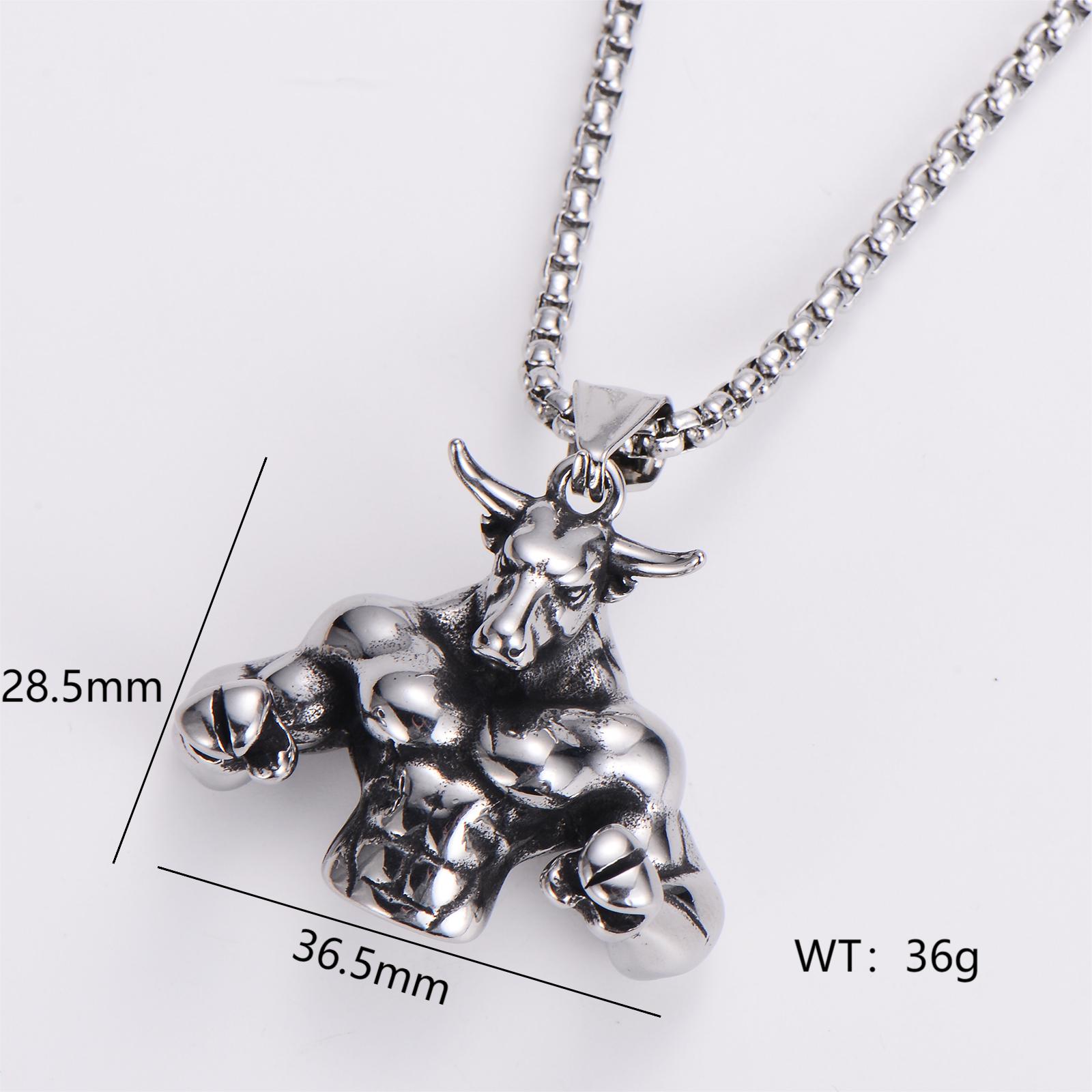 Retro Punk Commute Animal Skull 304 Stainless Steel Women's Pendant Necklace display picture 5