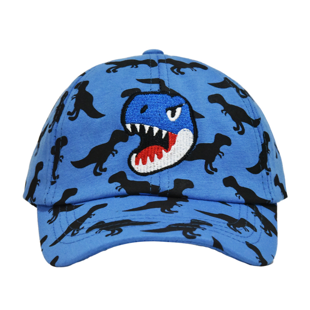 Boy'S Hip-Hop Rock Dinosaur Embroidery Curved Eaves Baseball Cap display picture 6
