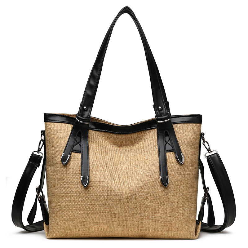 Women's Large Pu Leather Solid Color Vintage Style Classic Style Square Zipper Tote Bag display picture 5