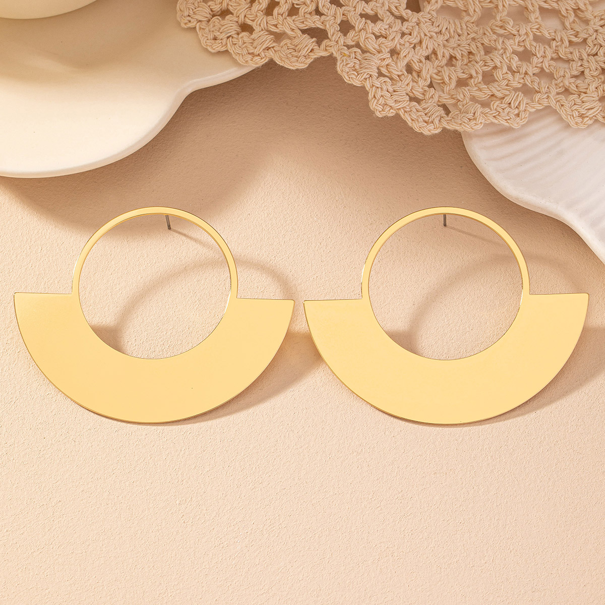 1 Pair Simple Style Solid Color Iron Drop Earrings display picture 5