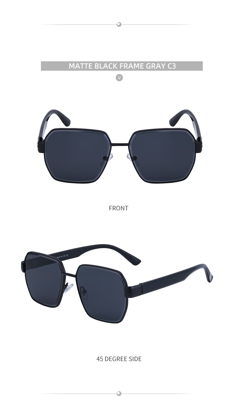 IG Style Hawaiian Modern Style Geometric Pc Square Full Frame Women's Sunglasses display picture 5