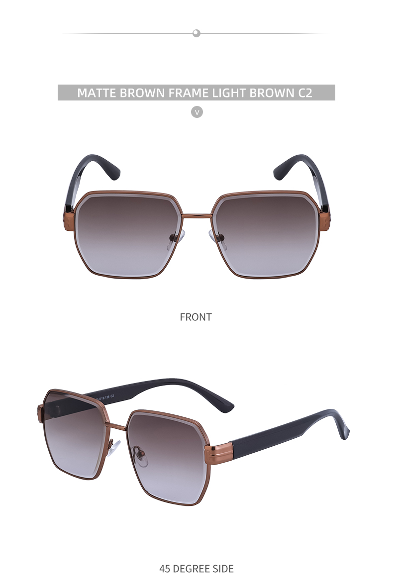 IG Style Hawaiian Modern Style Geometric Pc Square Full Frame Women's Sunglasses display picture 7