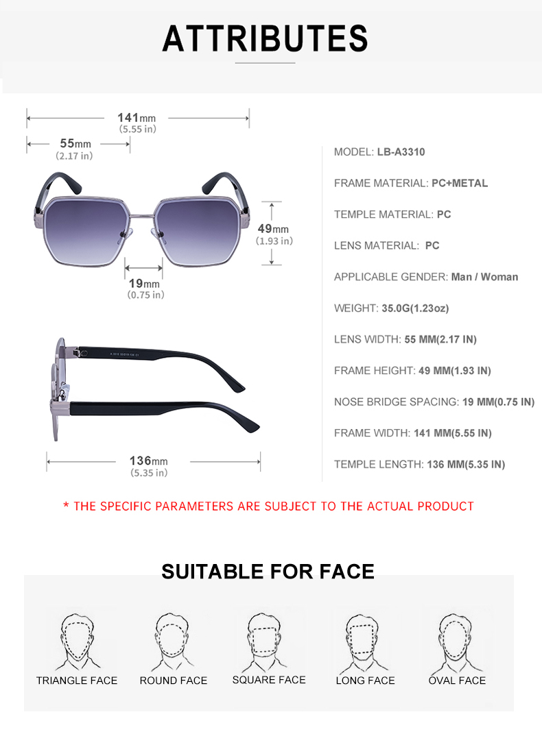IG Style Hawaiian Modern Style Geometric Pc Square Full Frame Women's Sunglasses display picture 9