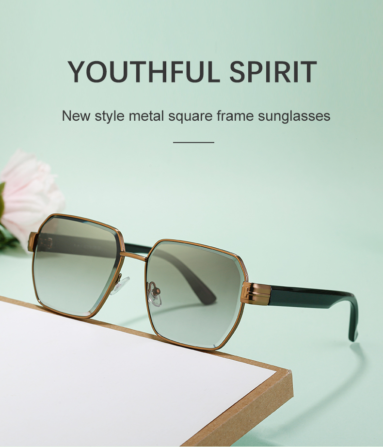 IG Style Hawaiian Modern Style Geometric Pc Square Full Frame Women's Sunglasses display picture 8