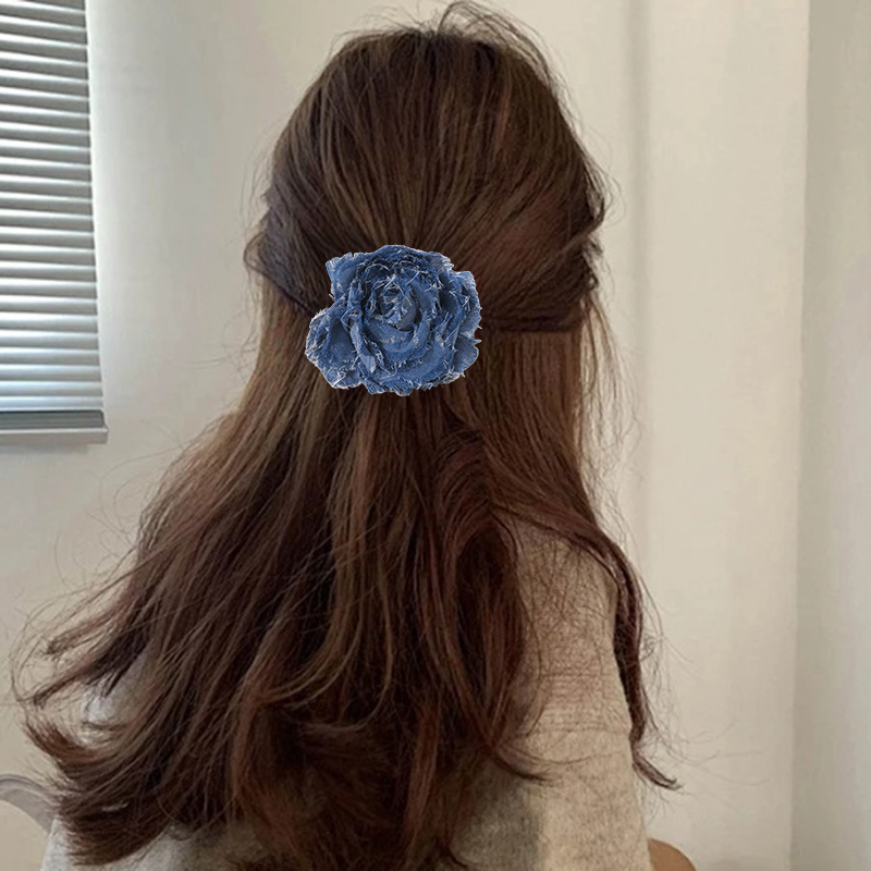 Women's Elegant Flower Alloy Cloth Hair Clip display picture 14