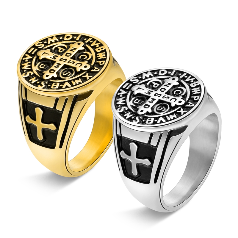 Hip-Hop Retro Solid Color Steel Men's Rings display picture 5
