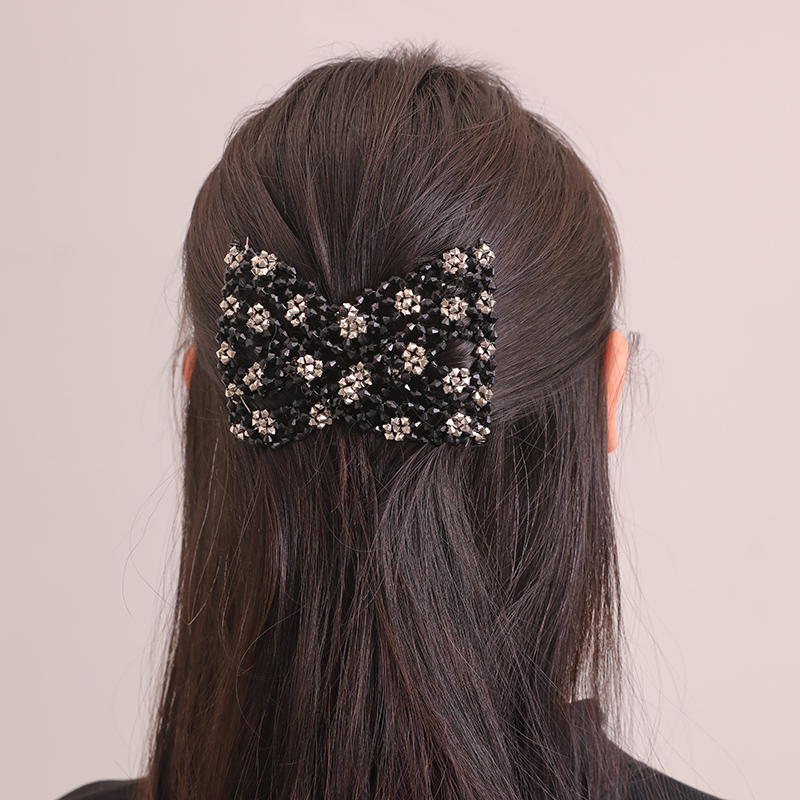 Women's Classic Style Color Block Artificial Pearl Plastic Criss Cross Hair Combs display picture 9
